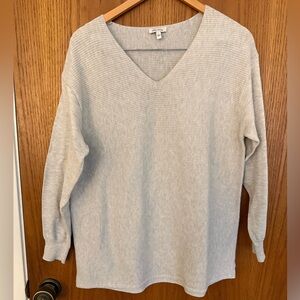 Ella Moss Light grayish beige V-Neck Sweater